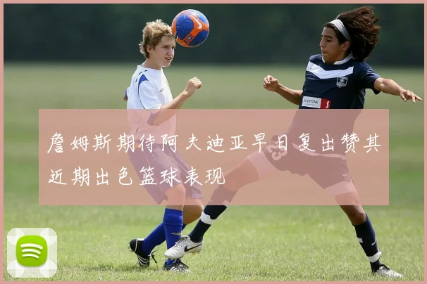詹姆斯期待阿夫迪亚早日复出赞其近期出色篮球表现